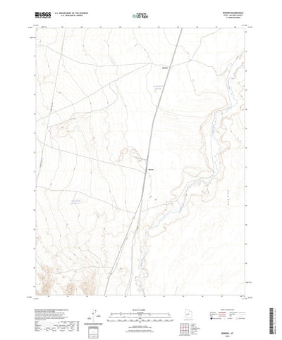 United States Geological Survey Borden, UT (2023, 24000-Scale) digital map