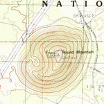 United States Geological Survey Border Mountain, CA (1990, 24000-Scale) digital map