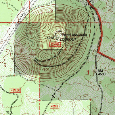 United States Geological Survey Border Mountain, CA (1993, 24000-Scale) digital map