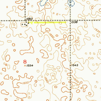 United States Geological Survey Bordulac SW, ND (1951, 24000-Scale) digital map