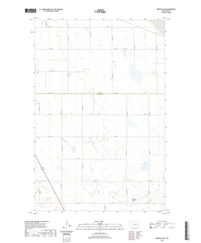 United States Geological Survey Bordulac SW, ND (2020, 24000-Scale) digital map