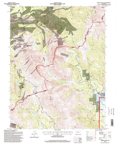 United States Geological Survey Boreas Pass, CO (1994, 24000-Scale) digital map