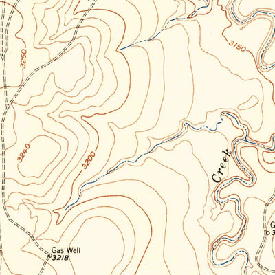 United States Geological Survey Borger SE, TX (1953, 24000-Scale) digital map