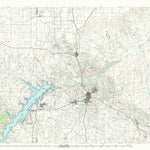 United States Geological Survey Borger, TX (1986, 100000-Scale) digital map