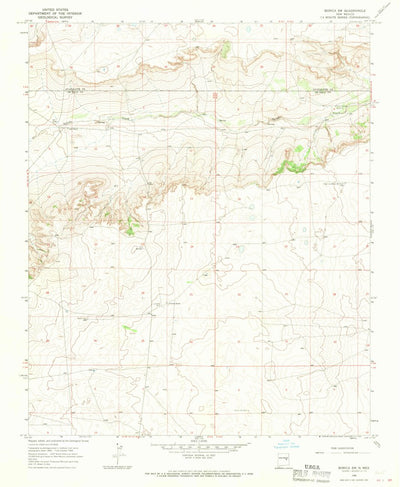 United States Geological Survey Borica SW, NM (1966, 24000-Scale) digital map