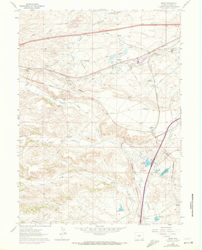 United States Geological Survey Borie, WY (1961, 24000-Scale) digital map