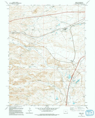 United States Geological Survey Borie, WY (1994, 24000-Scale) digital map