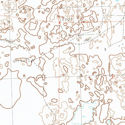 United States Geological Survey Bornemann Lake, NE (1990, 24000-Scale) digital map