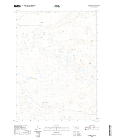 United States Geological Survey Bornemann Lake, NE (2021, 24000-Scale) digital map