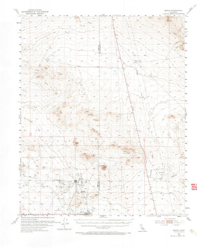 United States Geological Survey Boron, CA (1954, 62500-Scale) digital map