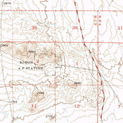 United States Geological Survey Boron, CA (1954, 62500-Scale) digital map