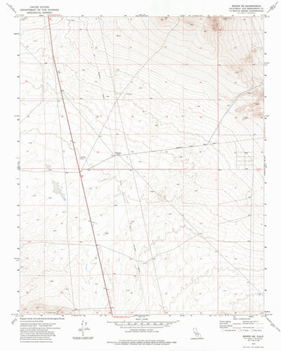 United States Geological Survey Boron NE, CA (1973, 24000-Scale) digital map
