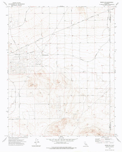United States Geological Survey Boron NW, CA (1973, 24000-Scale) digital map