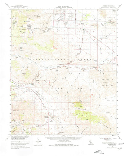 United States Geological Survey Borrego, CA (1959, 62500-Scale) digital map
