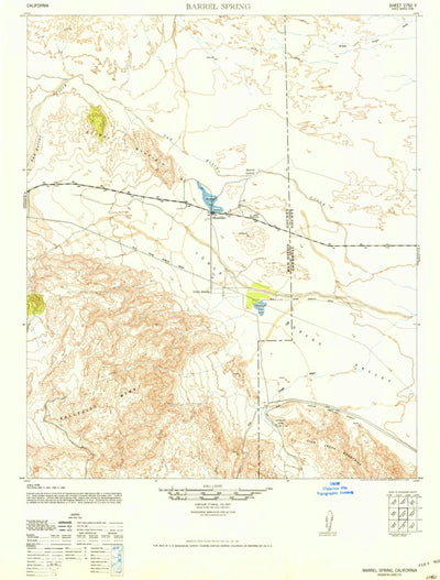 United States Geological Survey Borrego Mountain, CA (1942, 62500-Scale) digital map