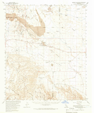 United States Geological Survey Borrego Mountain, CA (1960, 62500-Scale) digital map