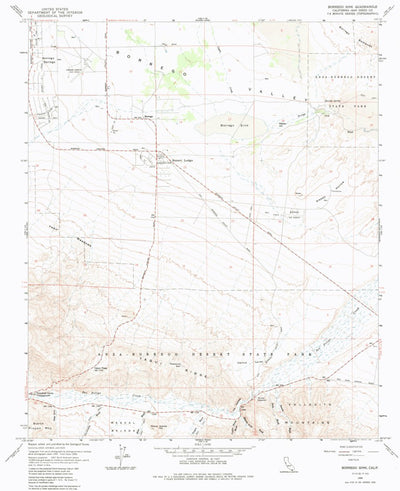 United States Geological Survey Borrego Sink, CA (1959, 24000-Scale) digital map