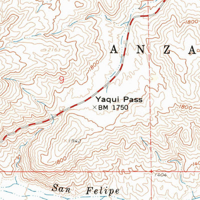 United States Geological Survey Borrego Sink, CA (1959, 24000-Scale) digital map