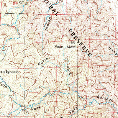 United States Geological Survey Borrego Valley, CA (1982, 100000-Scale) digital map
