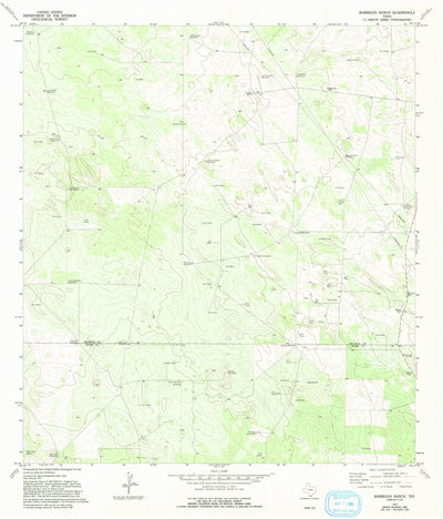 United States Geological Survey Borregos Ranch, TX (1972, 24000-Scale) digital map