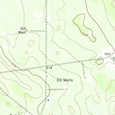 United States Geological Survey Borregos Ranch, TX (1972, 24000-Scale) digital map