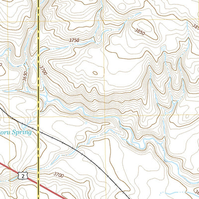 United States Geological Survey Boru Spring, MT (2020, 24000-Scale) digital map