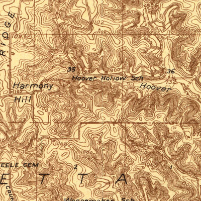 United States Geological Survey Boscobel, WI (1929, 48000-Scale) digital map
