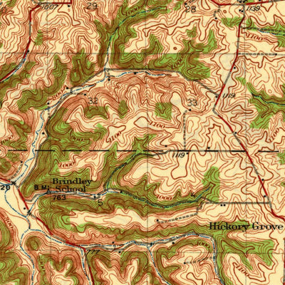 United States Geological Survey Boscobel, WI (1933, 62500-Scale) digital map