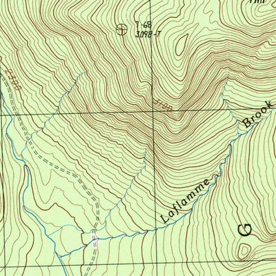 United States Geological Survey Bosebuck Mountain, ME-NH (1989, 24000-Scale) digital map