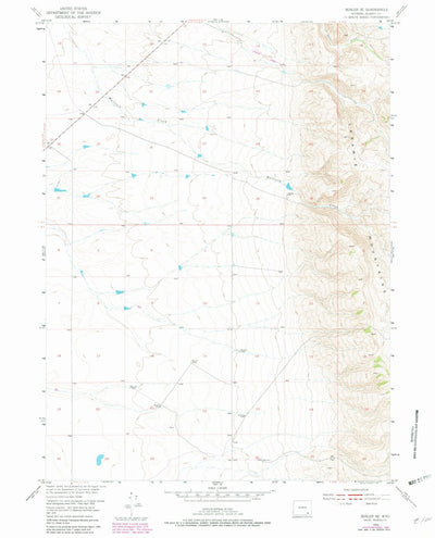 United States Geological Survey Bosler SE, WY (1955, 24000-Scale) digital map
