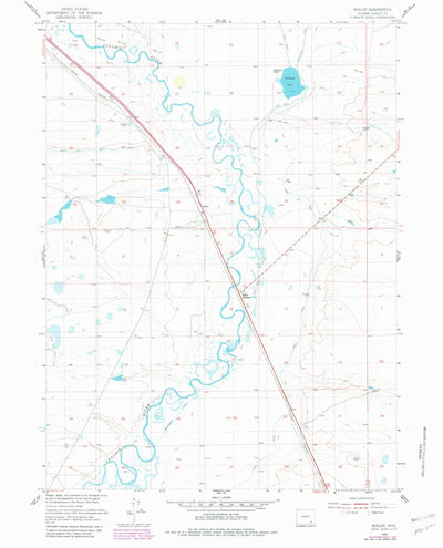 United States Geological Survey Bosler, WY (1955, 24000-Scale) digital map