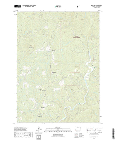United States Geological Survey Bosley Butte, OR (2020, 24000-Scale) digital map
