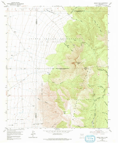 United States Geological Survey Bosque Peak, NM (1954, 24000-Scale) digital map