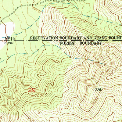 United States Geological Survey Bosque Peak, NM (1954, 24000-Scale) digital map