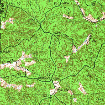 United States Geological Survey Boss, MO (1943, 62500-Scale) digital map