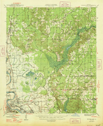 United States Geological Survey Bossier City, LA (1948, 62500-Scale) digital map