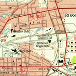 United States Geological Survey Bossier City, LA (1955, 24000-Scale) digital map
