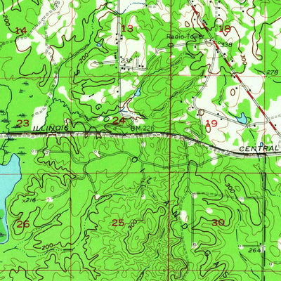 United States Geological Survey Bossier City, LA (1955, 62500-Scale) digital map