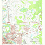 United States Geological Survey Bossier City, LA (1975, 24000-Scale) digital map