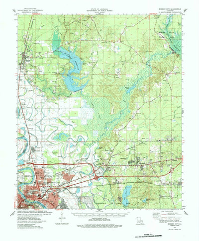 United States Geological Survey Bossier City, LA (1978, 62500-Scale) digital map