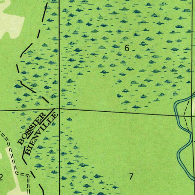 United States Geological Survey Bossier Point, LA (1941, 31680-Scale) digital map