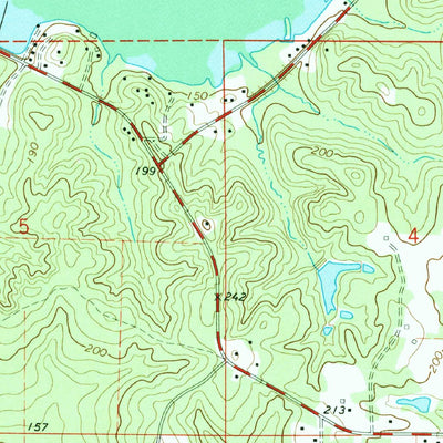 United States Geological Survey Bossier Point, LA (1972, 24000-Scale) digital map