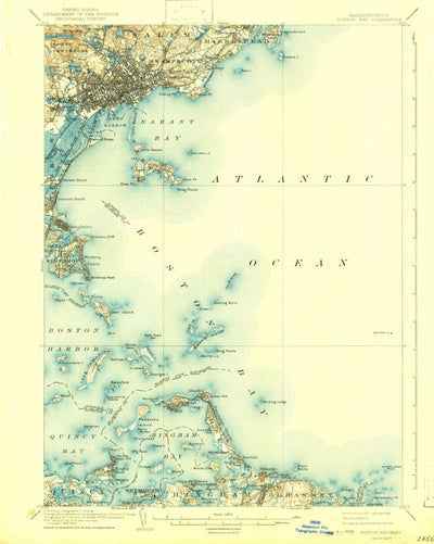 United States Geological Survey Boston Bay, MA (1903, 62500-Scale) digital map