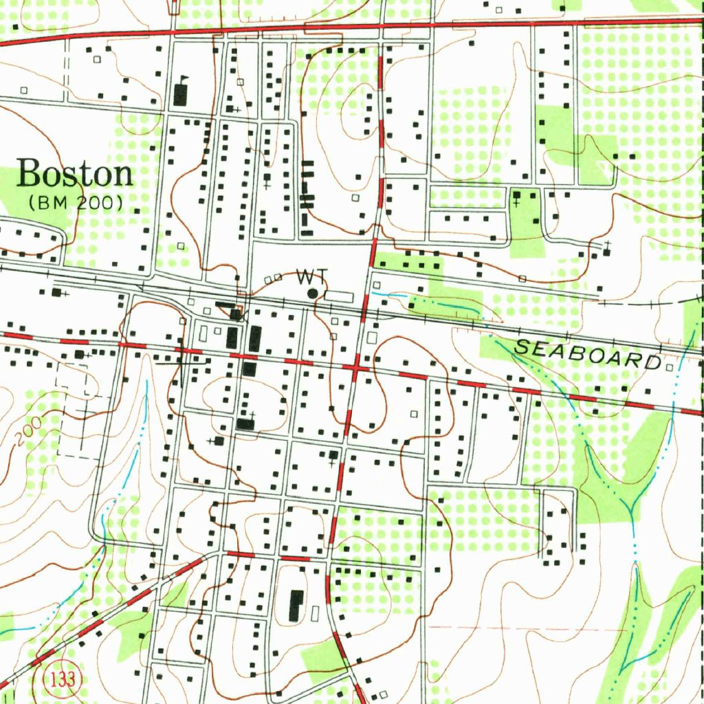 Boston Ga Map Boston, GA (1977, 24000-Scale) Map by United States Geological Survey ...