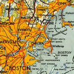 United States Geological Survey Boston, MA-NH-RI-CT-ME (1948, 250000-Scale) digital map