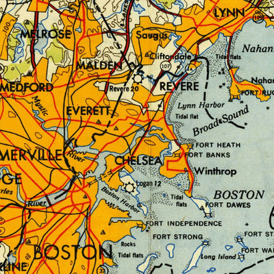 United States Geological Survey Boston, MA-NH-RI-CT-ME (1948, 250000-Scale) digital map