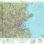 United States Geological Survey Boston, MA-NH-RI-CT-ME (1956, 250000-Scale) digital map