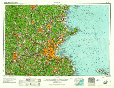 United States Geological Survey Boston, MA-NH-RI-CT-ME (1961, 250000-Scale) digital map