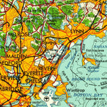 United States Geological Survey Boston, MA-NH-RI-CT-ME (1961, 250000-Scale) digital map