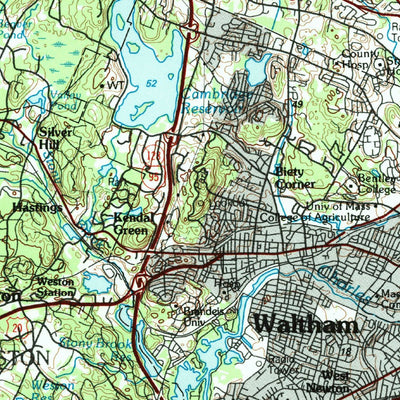 United States Geological Survey Boston, MA-RI-CT (1989, 100000-Scale) digital map